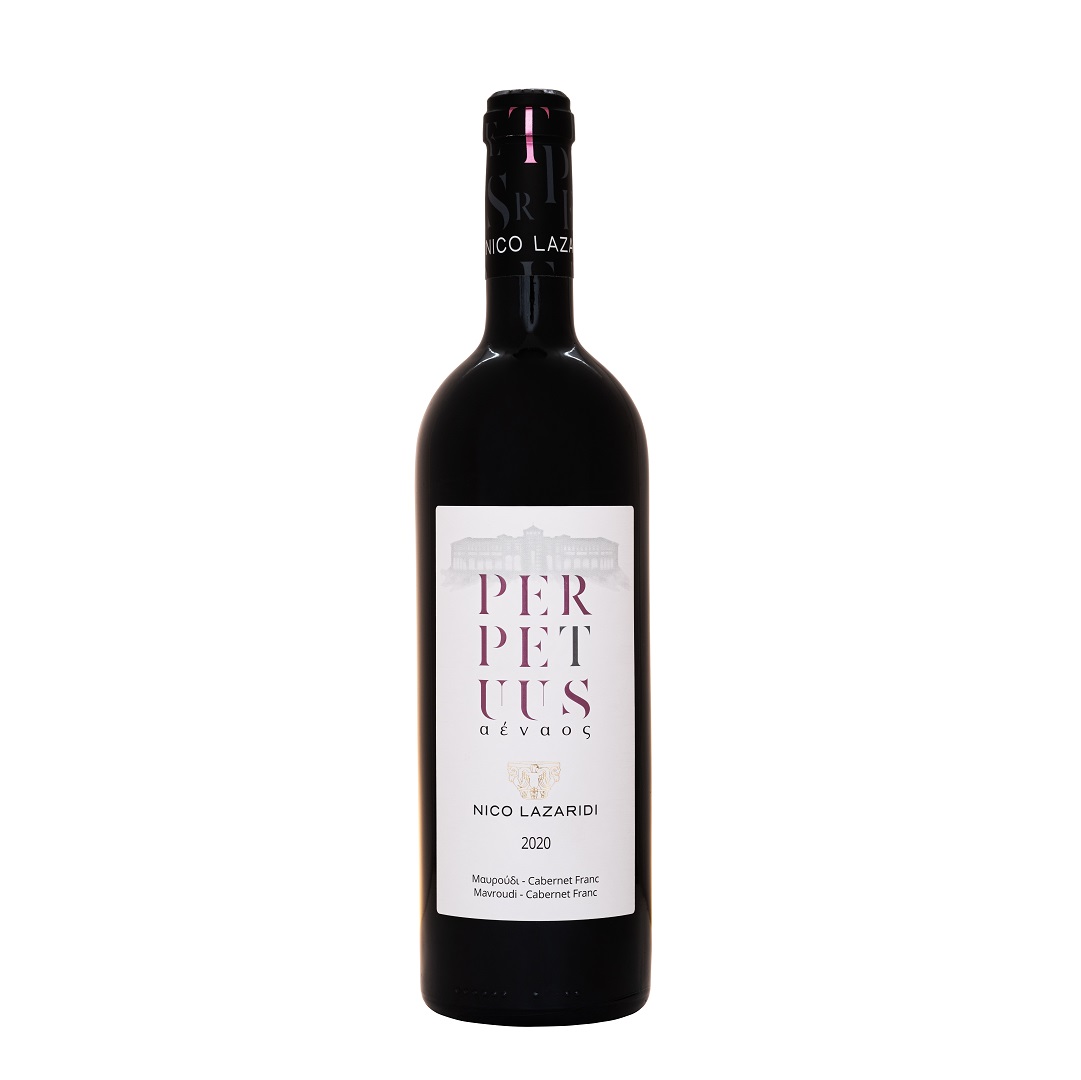 A bottle of Perpetuus Red 2020
