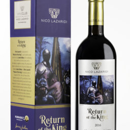 A bottle of the red wine RETURN OF THE KING 2016