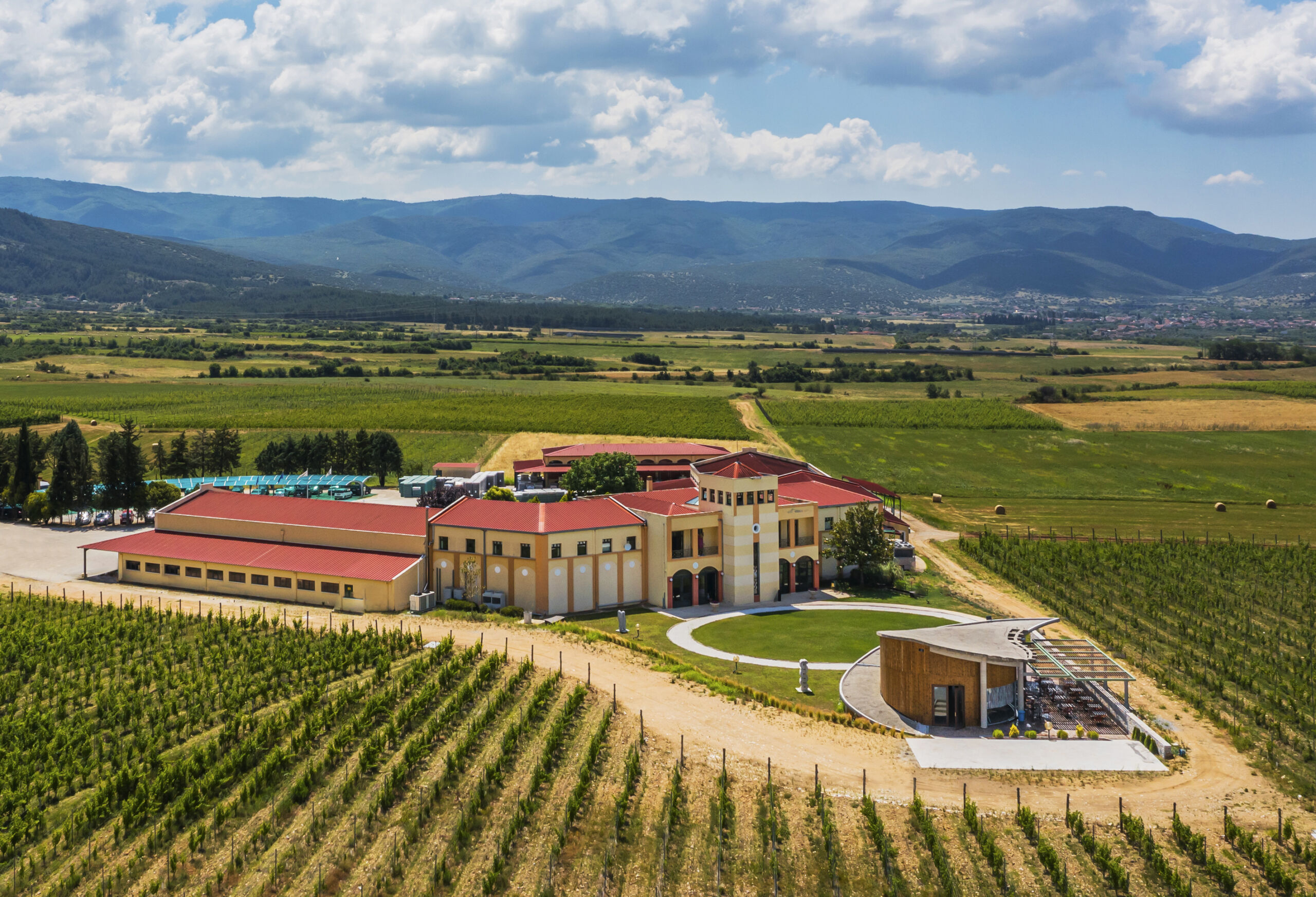 Panoramic View of Chateau Nico Lazaridi winery